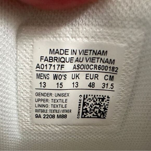 CONVERSE Chuck Taylor All Star Hi Street OX Low Size 13 Mens 15 Women A01717F - Picture 11 of 15